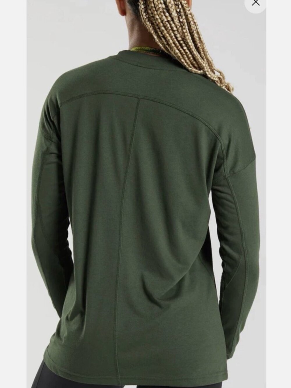 Gymshark Training Long Sleeve Top - Deep Olive Green - Small - Picture 2 of 12